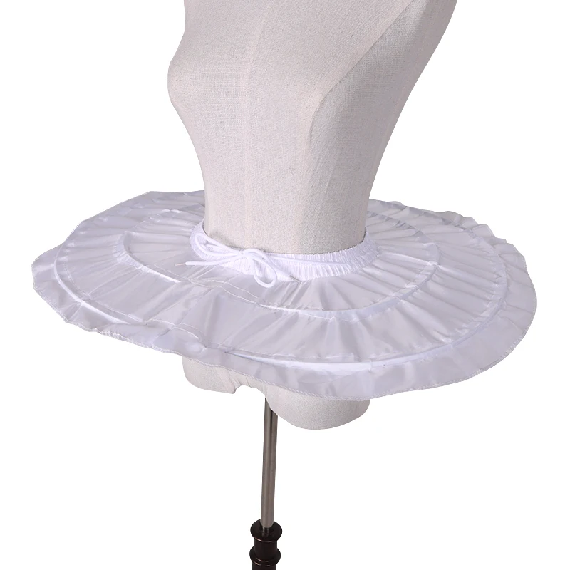 White Ball Gown Skirt Crinoline Adult Tutu Dress A-line Petticoat Slip Underskirt For Cosplay