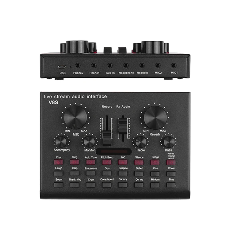 Миксер USB для студийной записи V8s по хорошей цене, звуковая карта с поздравительным модулем