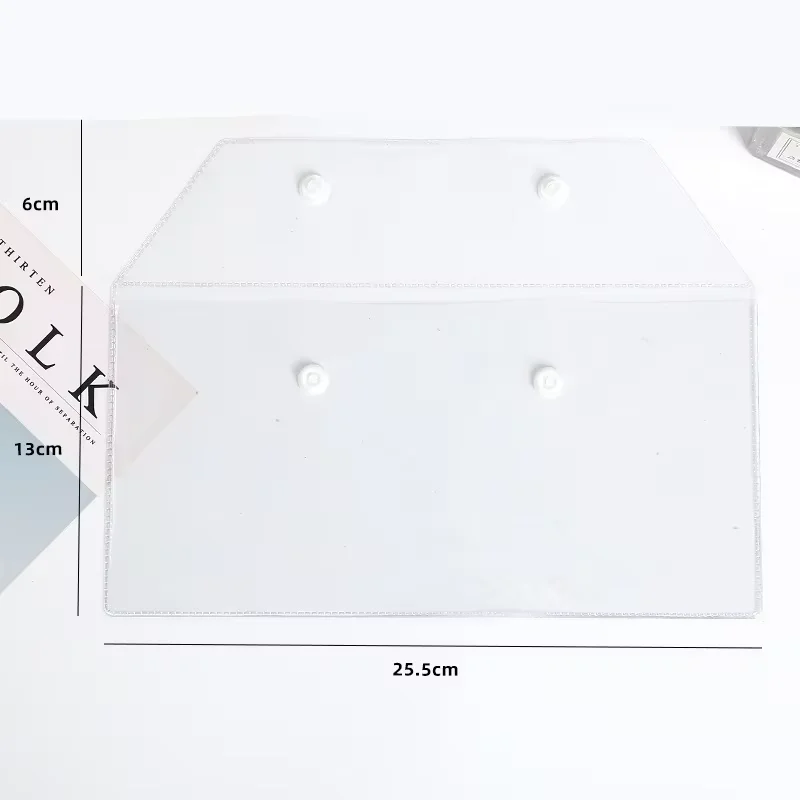 Custom Logo Pvc Eva Poly Apparel Bag Plastic Button Packaging Stationery Bag For Phones Keys