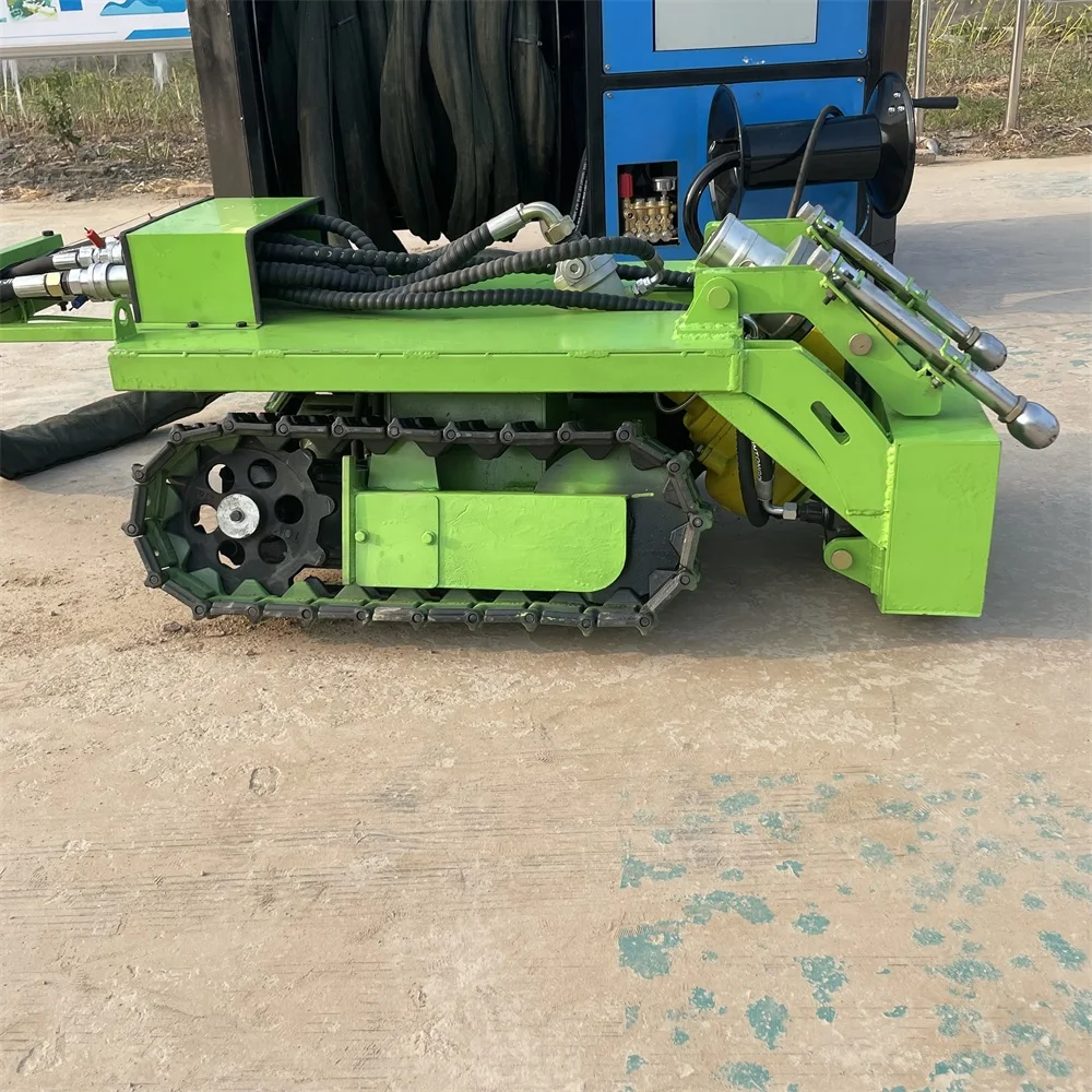 Automatic Machine Robot Underwater Dredging Robot Rubber Track Pipe Silt Cleaning Dredging robot