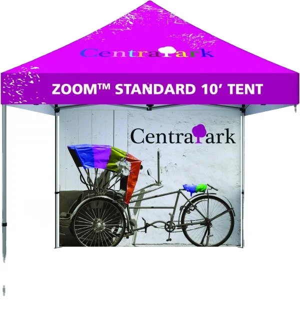 Large outdoor display folding tent weather resistance and advertising elastic tent for event stall display