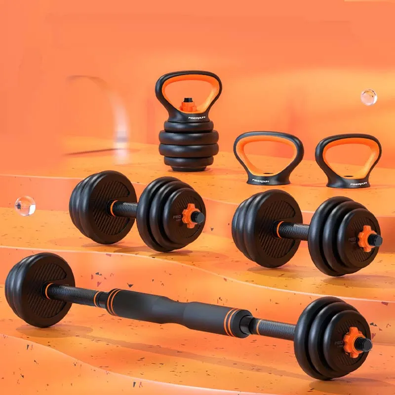 Dumbbell set Weight Plates Home Gym Workout Comfortable Barbell Kettlebell Dumbbell Equipment 10KG