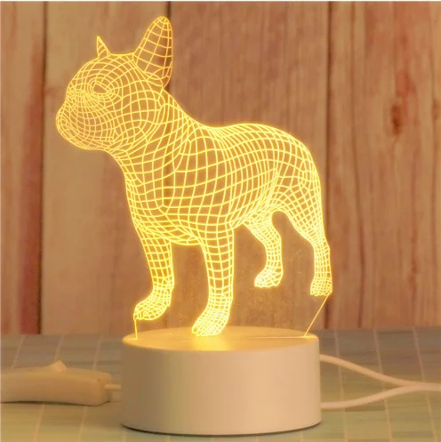 High Quality Customized Led Night Light Room Decoration Lamp Child Boy Present 3D Night Lamp