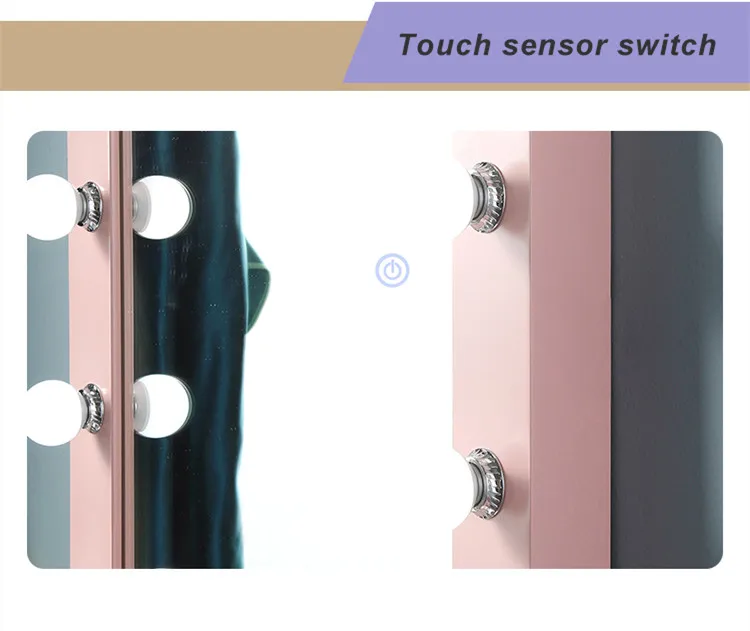 ILLUMIR Hollywood Large Vanity mirror wall decor Lighted Tall Full Body Modern Floor Wall Mirror