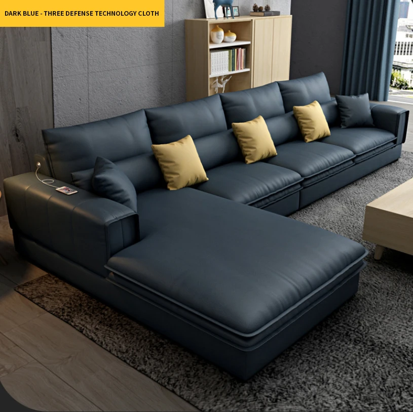
Wholesale factory new l shaped modern simple furniture set design large sofa sectional combination sofa for living room 