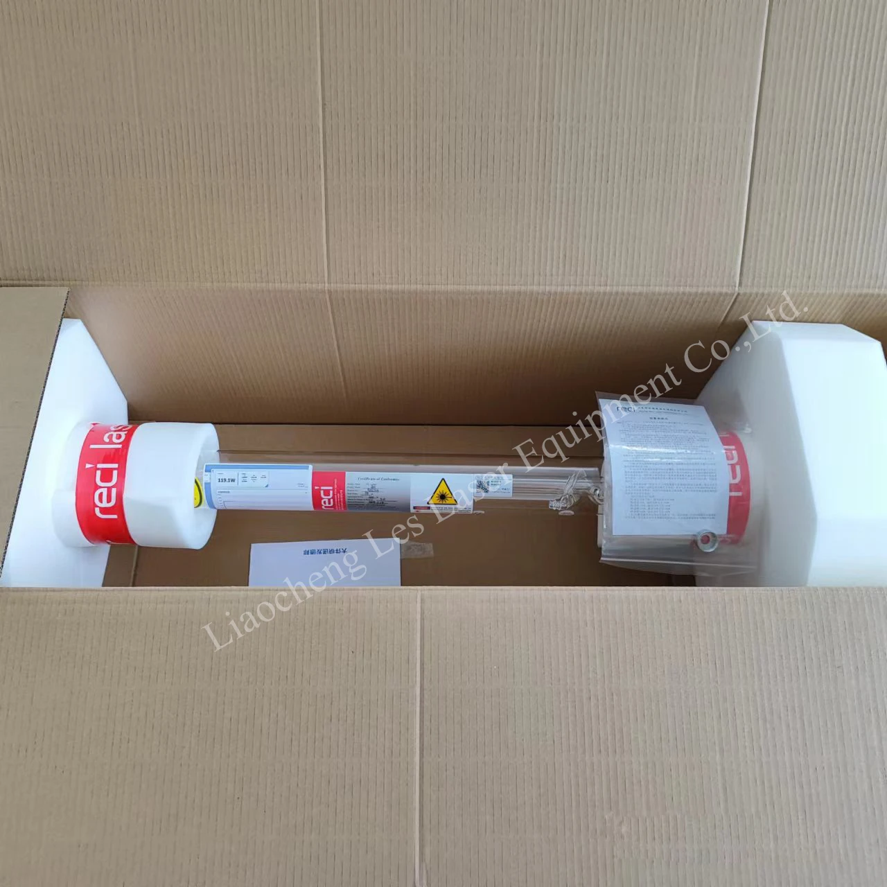 150w laser tube double head glass 300watts co2 laser tube