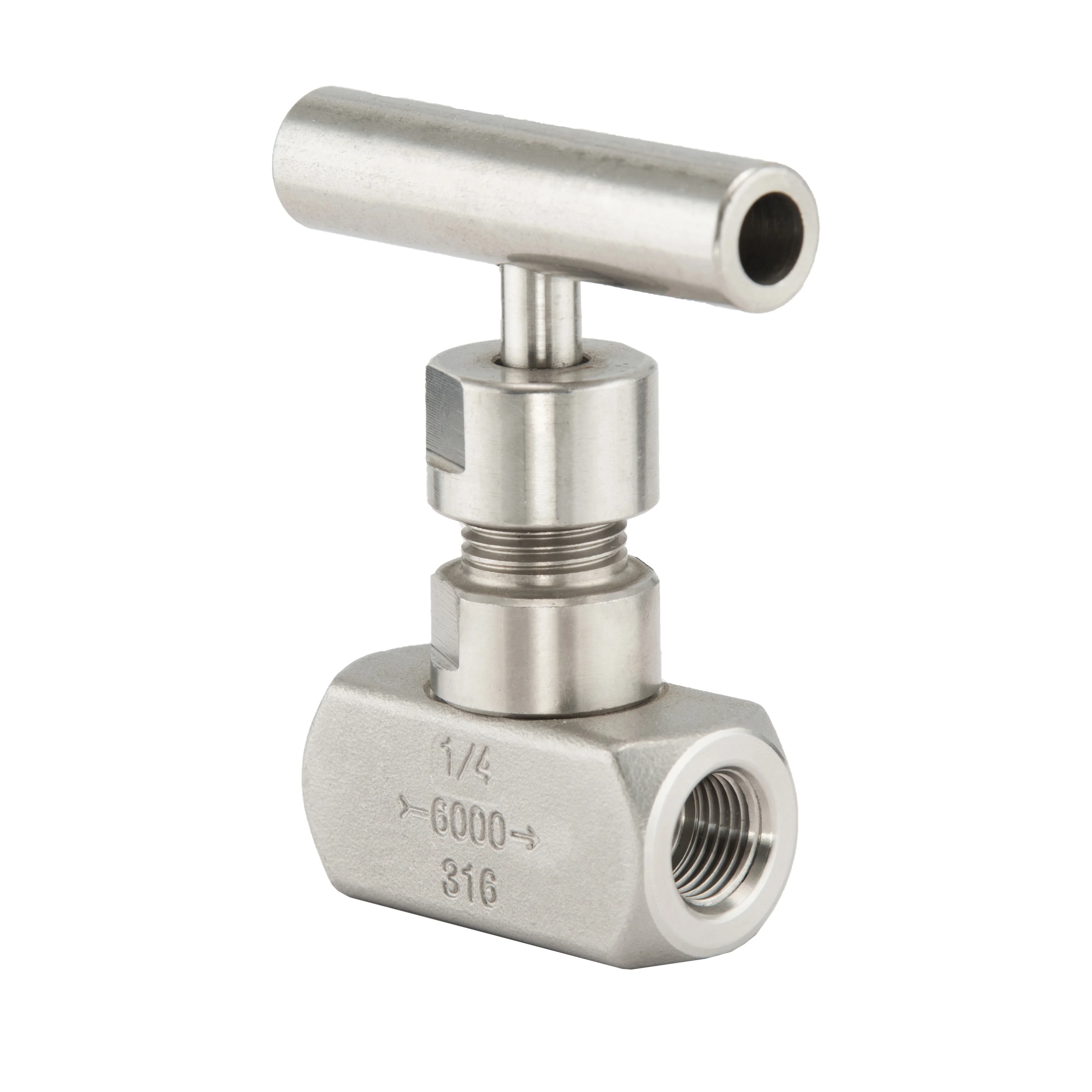 
High Pressure 6000PSI 1/2 NPT Stainless Steel Female Thread Needle Valve Instrumentation Gauge Flow Control Valve 