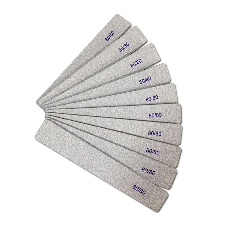 Brand New Professional Manicure Polishing Tool Double-Sided Washable 80/80 Grit Nail File