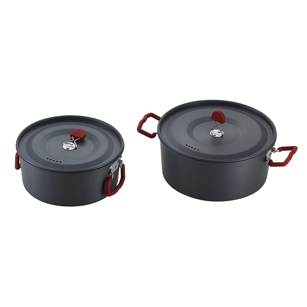 High Quality Cheap Aluminum Cooking Set Outdoor Camping Lightweight Camping Cookware Set Outdoor