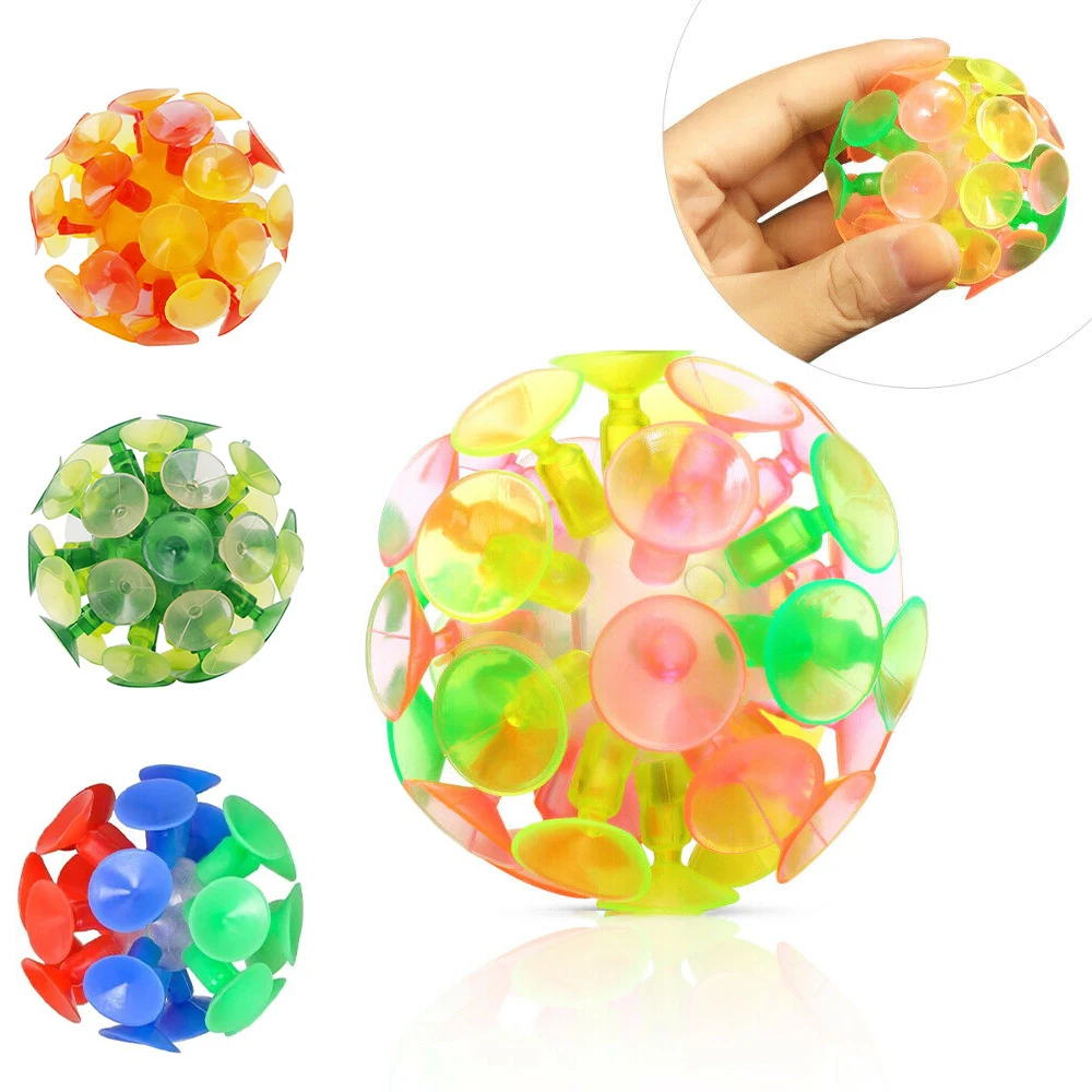 2023 PVC Suction Cup Balls Multicolored Funny Decompress Interactive Toy Balls Party Throwing Balls Kids Toy