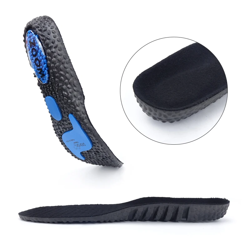 New Design Air Cushion Sport Insoles Poron Shock Absorption Breathable High Elastic Soft Insoles