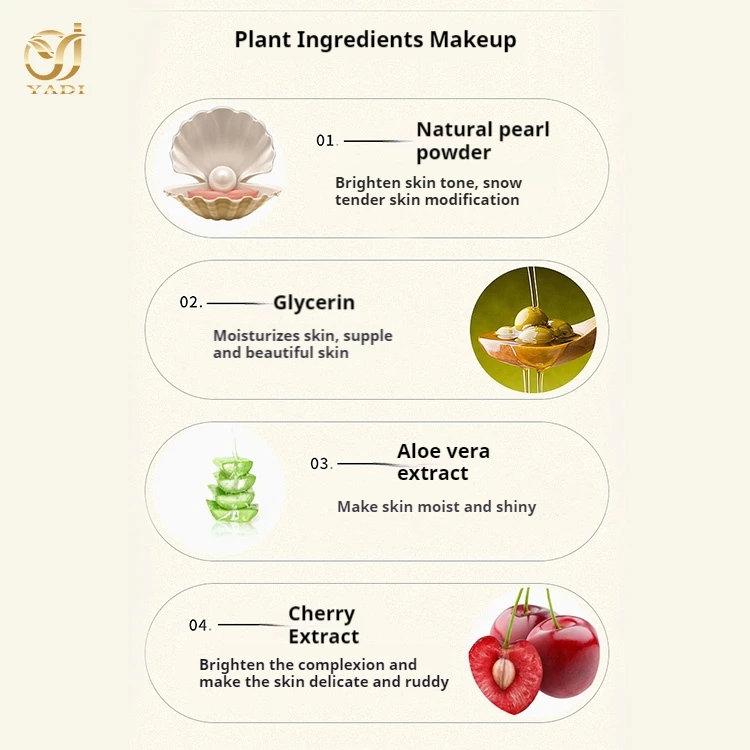 OEM ODM factory custom hydration Nourishing face BB cream hyaluronic acid & titanium dioxide Ingredients