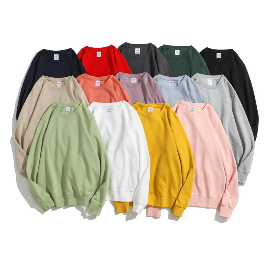 
 Женский свитшот с логотипом на заказ, 80% хлопок, 20% полиэстер, оверсайз свитшот с круглым вырезом  