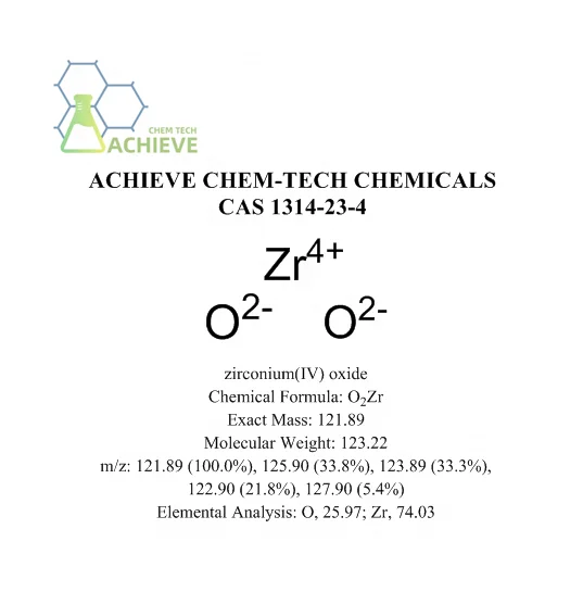 Achieve Chem-tech (Since 2008) zirconium dioxide powder zirconium dioxide price Zirconium dioxide cas 1314-23-4
