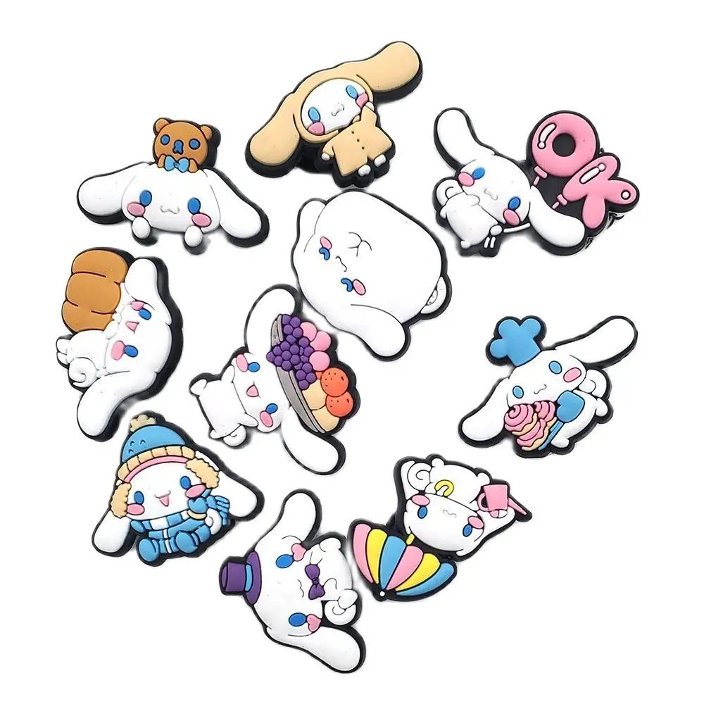 Cartoon Cute jeans Dog Hole Style Gifts shoe Flowers Charms Flower Shoe Buckle PVC Soft Garden Shoes Sanri Buckle Accessories