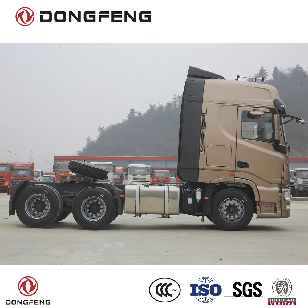 Dongfeng KX 6x4 520 HP Container Tractor Truck G.C.W 50 Ton Design