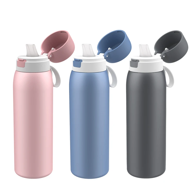 740ml double insulated stainless steel filter water bottle filtering water bottle