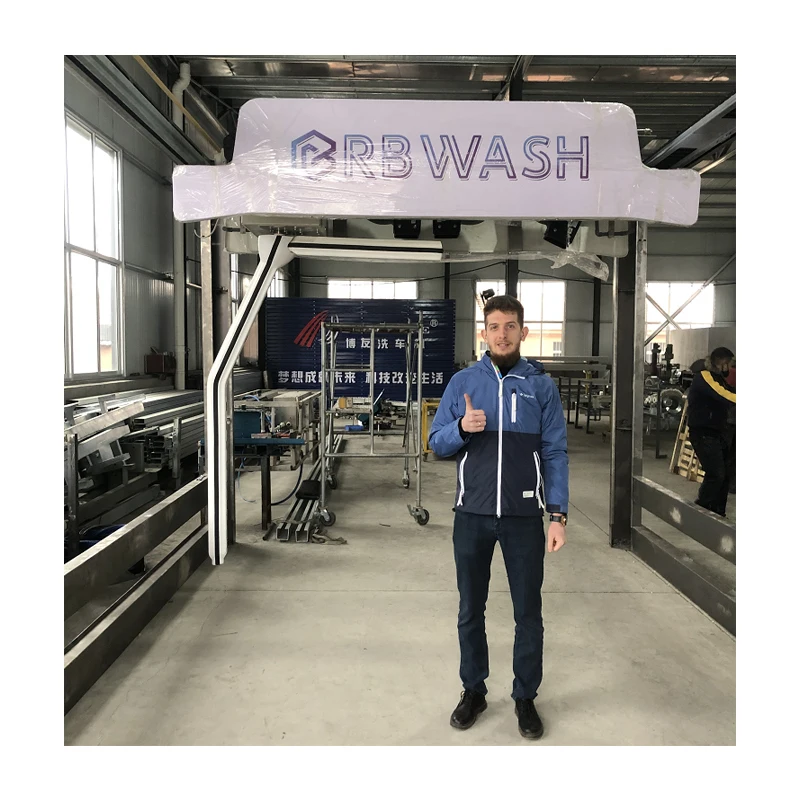 Boyou360 touchless 130bar German sensors 3D inspection portable mobil tunnel Car wash machine for gas station