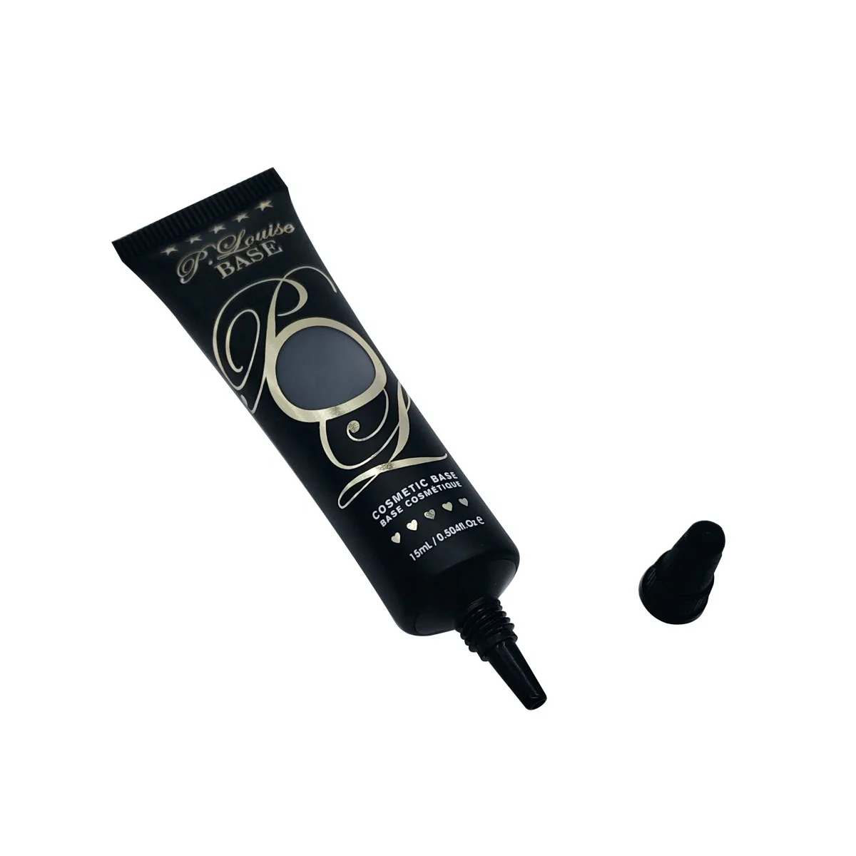 printed empty pe soft tube long nose gel packaging cosmetic eye cream packing containers plastic tube