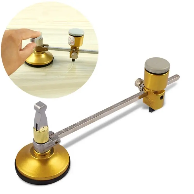 Glass Cutter For Professional Use And Home Use 400-2000mm Circle Diameter Compasses Cutting Glass
