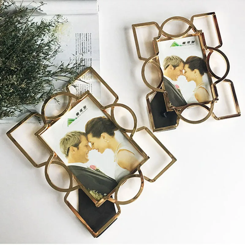 Morden attractive high quality metal photo frame wedding table centerpieces