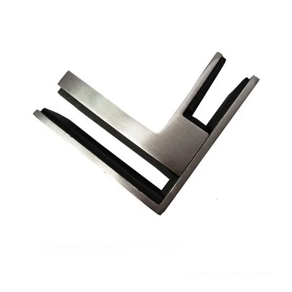 Stainless steel corner connector 90 degree glass clamp
