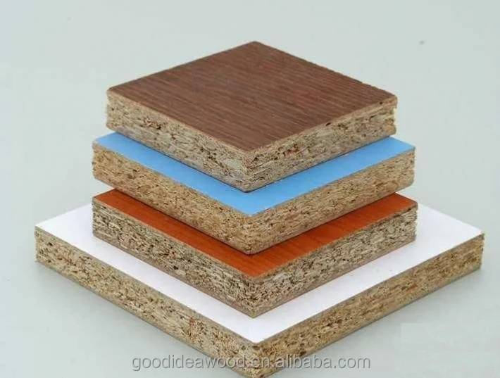 
Indoor used wholesale 1220*2440*18mm MELAMINE PARTICLE BOARD CHIPBOARD 