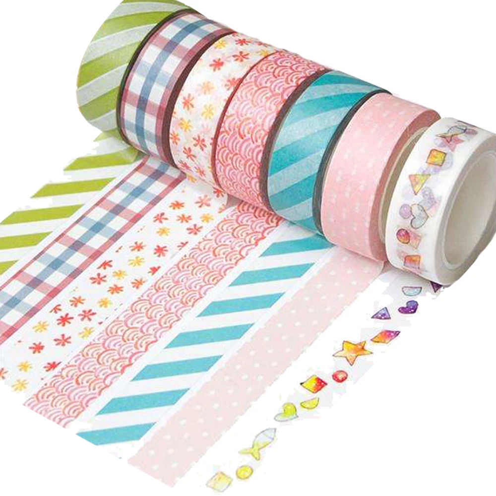 
Creative Cartoon Masking Washi tape Set Simple Hand Account Sticker Diary Decoration Tape 