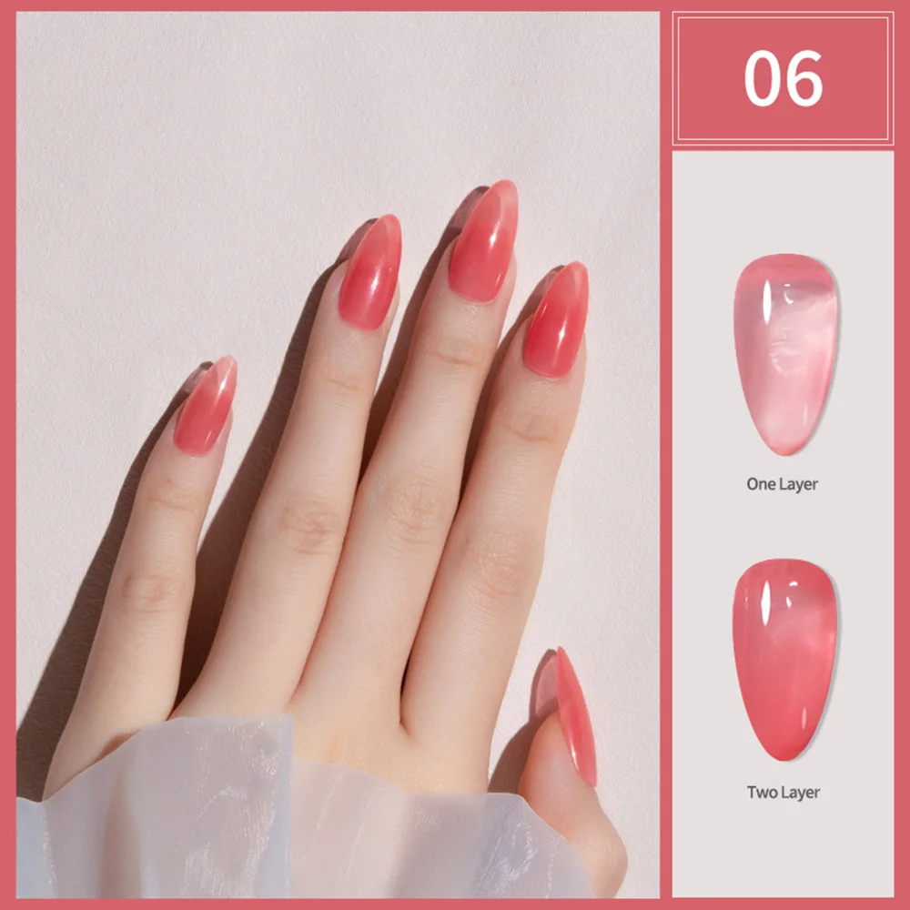 BOZLIN Hema Free 15ml 30 Colors Semi Transparent Nude Jelly Soak Off UV Nail Varnish Gel Nail Polish