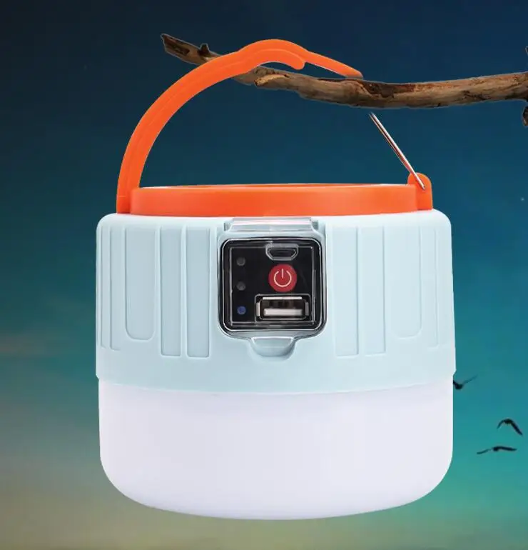 Multi Function Outdoor Camping Tent Light Bulb High Bright Powerbank Waterproof Abs Solar Camping Lantern Bulb