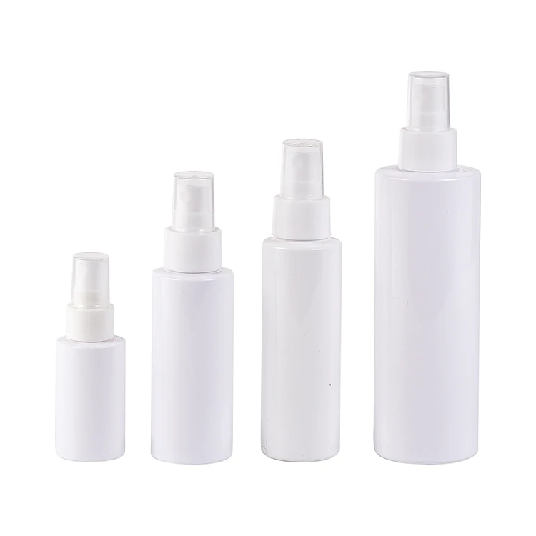 In Stock 30ml 90ml 120ml 250ml empty white pet mist spray bottle cosmetics containers and packaging spray plastic bottles