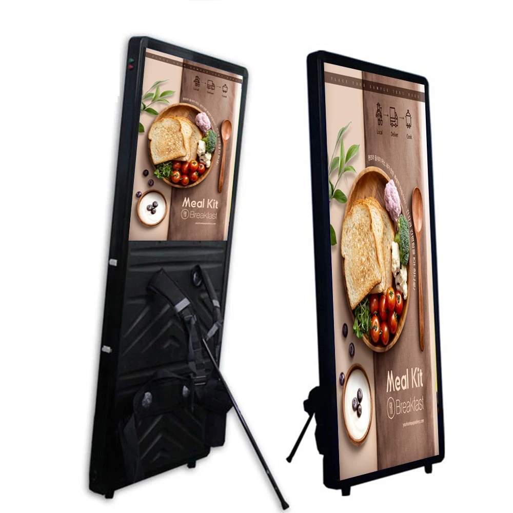 Led Digital Walker Billboard Backpack Walking Billboard Human Walking Advertising Billboard for Outdoor Advertising Light Box