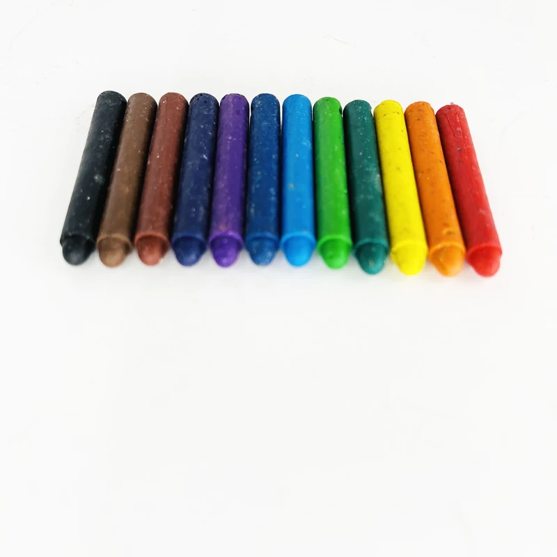Bulk Selling Cheap Price Cute 12 Colors Mini Crayons for School Children Drawing and Sketching