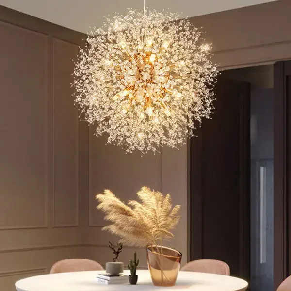 KTW factory wholesale luxury decorative indoor home hotel villa round 8 9 12 16 bulbs modern crystal chandelier