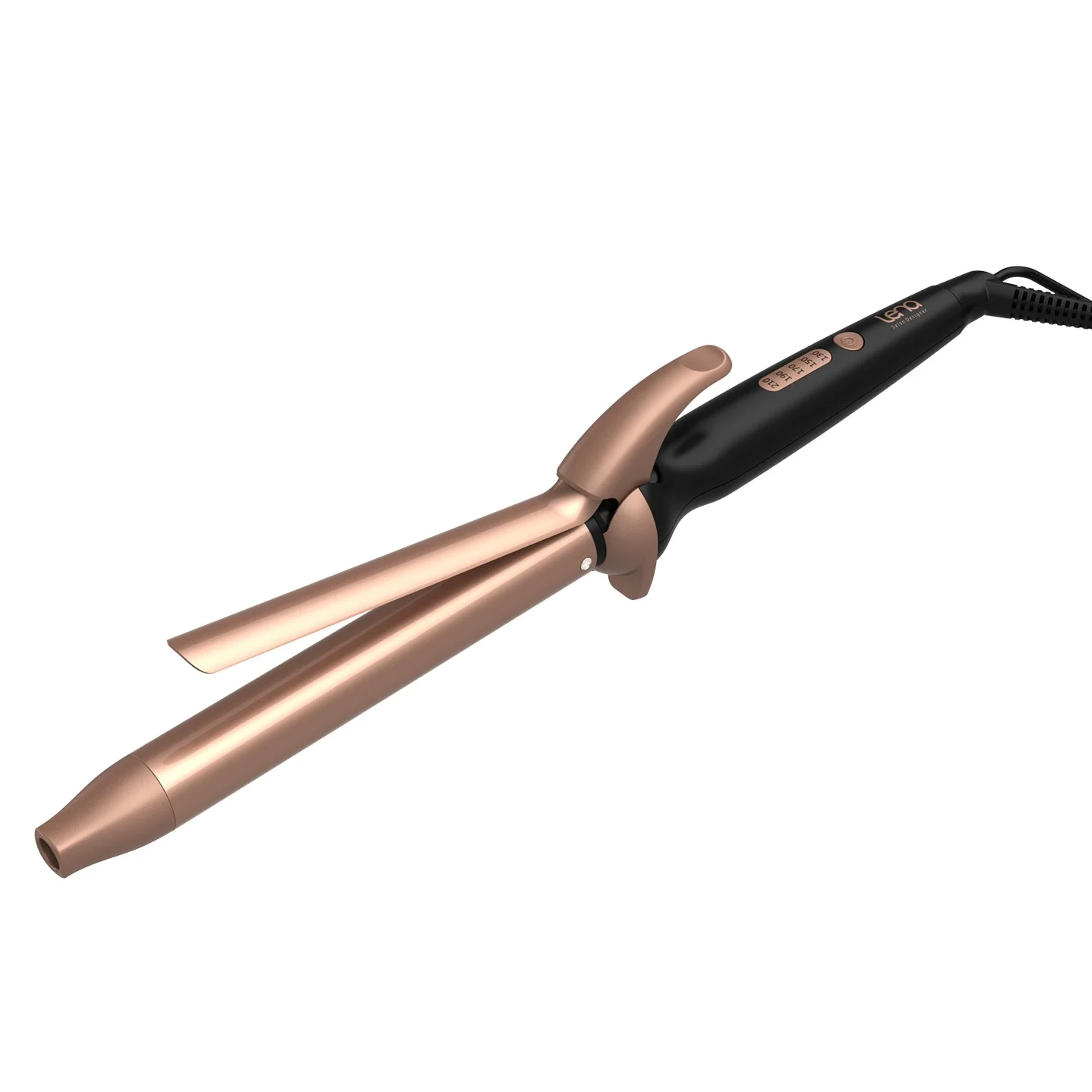 Lena 2022 Wholesale 19mm Professional Pink Electric Long Barrel Ceramic Hair Curler Curling Iron Tong