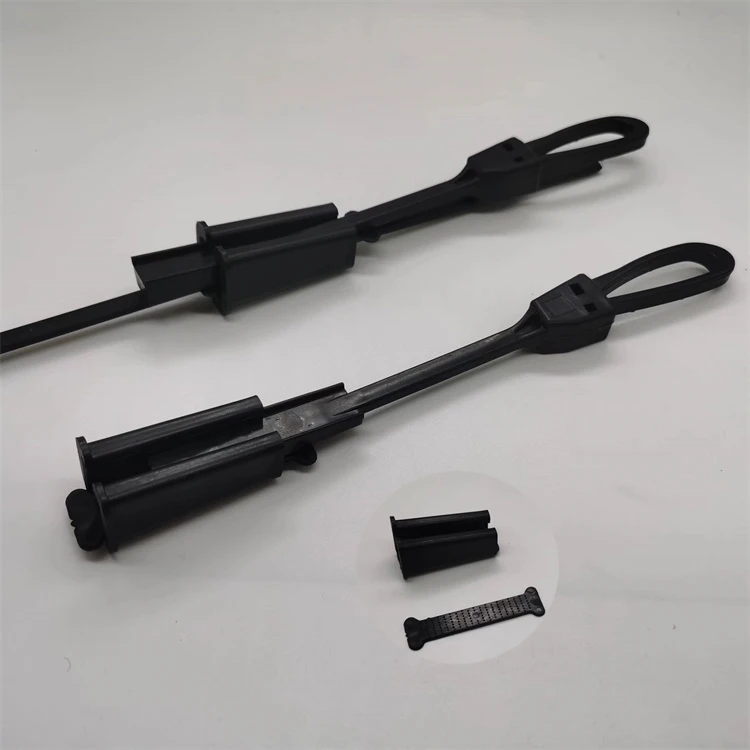 High Quality FTTH S Type Hook Fiber Optic Plastic Drop Wire Cable Clamp