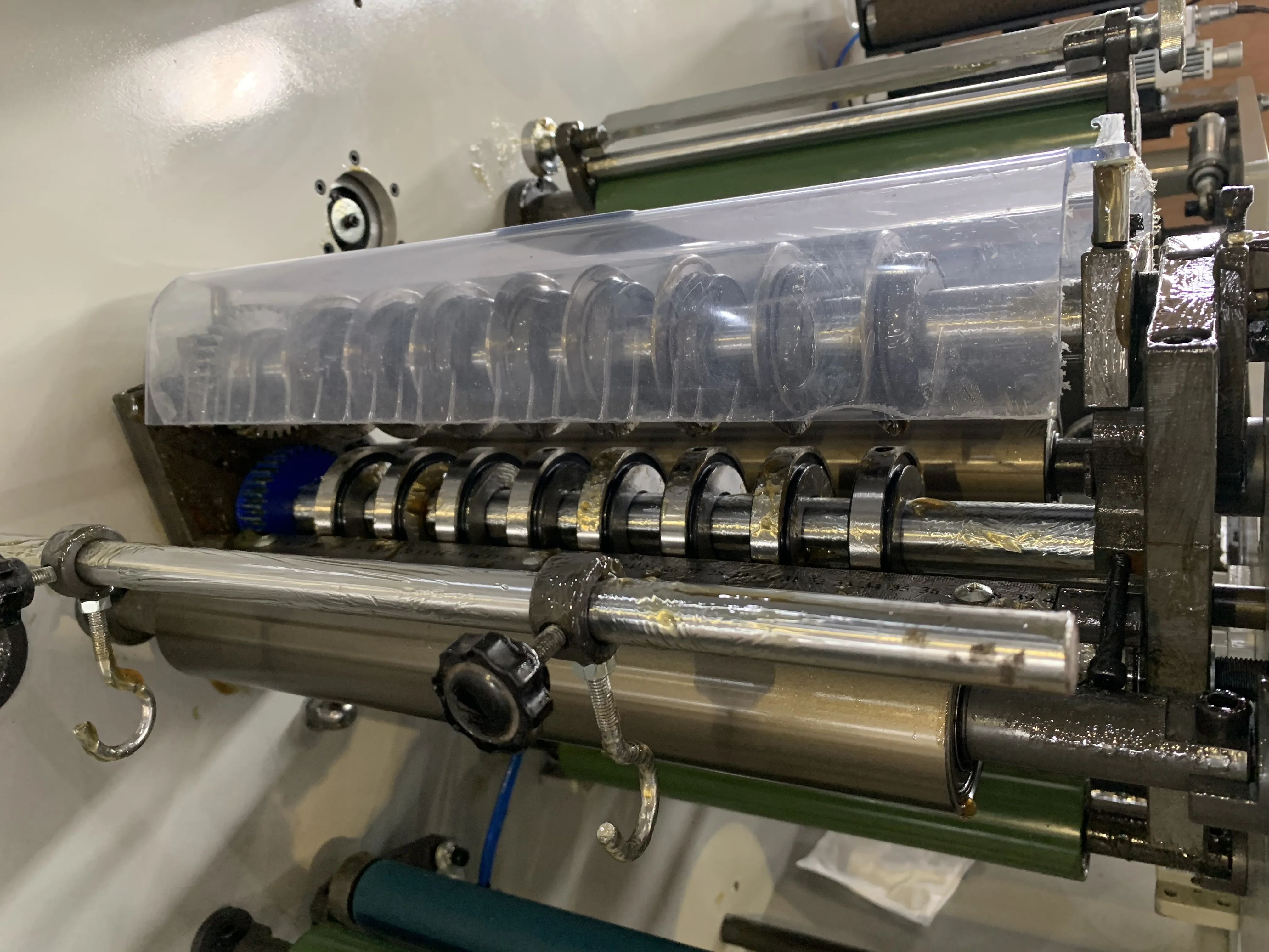 GP-320YH high speed rotary die cutting machine with turret rewinder