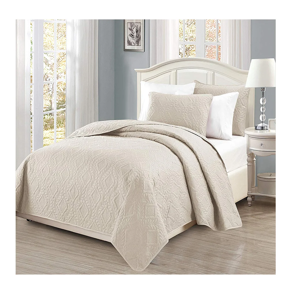 Hot sell ultrasonic soft bedspread wave edge