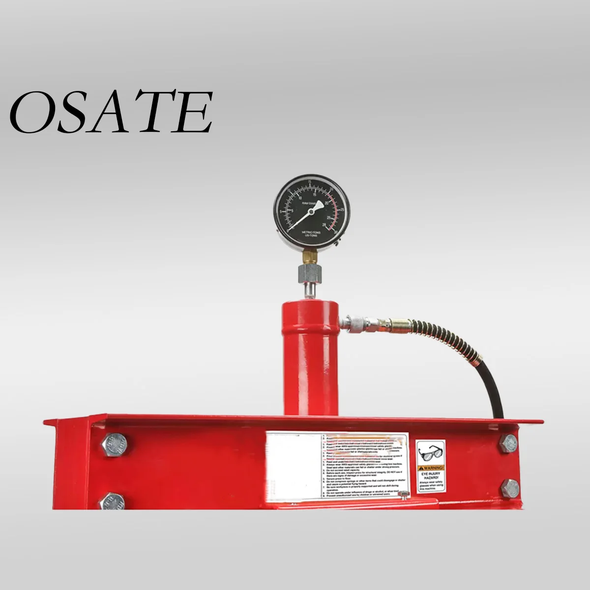 OSATE CE Standard 30T Hydraulic Shop Press Floor Mount Pressure Gauge for Workshop