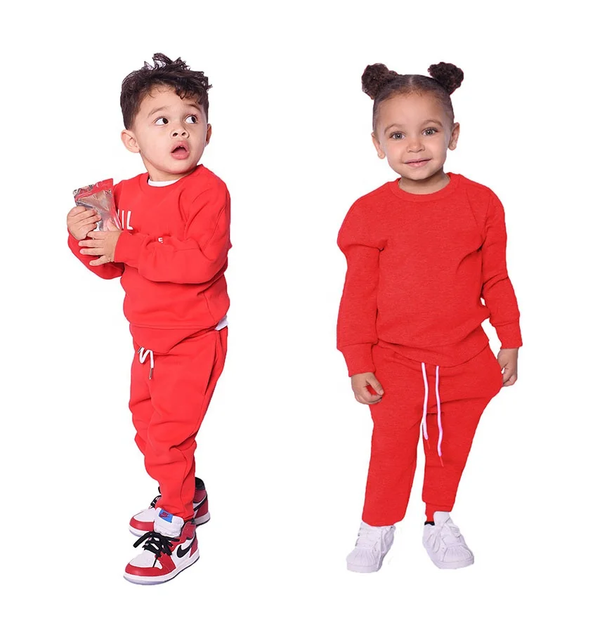 
Wholesale Children Clothing Autumn Winter Boys 2pcs Set Outfits Cotton Tracksuit Set 