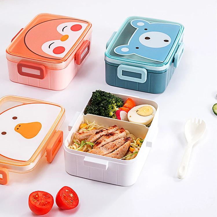 Новый дизайн контейнер для ланча из пищевого силикона без бисфенола А 600 мл прямоугольный салата с отделением хранения пищи