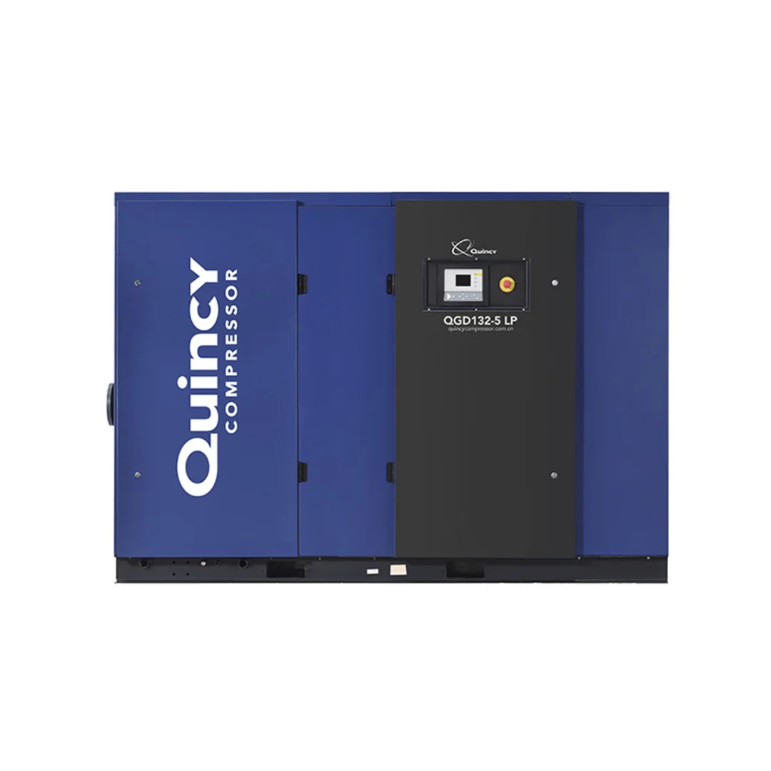 Quincy QGD LP 55 to 250kW Low Pressure Screw Air Compressor 5bar Q controller Oil Injection Screw Air Compressor