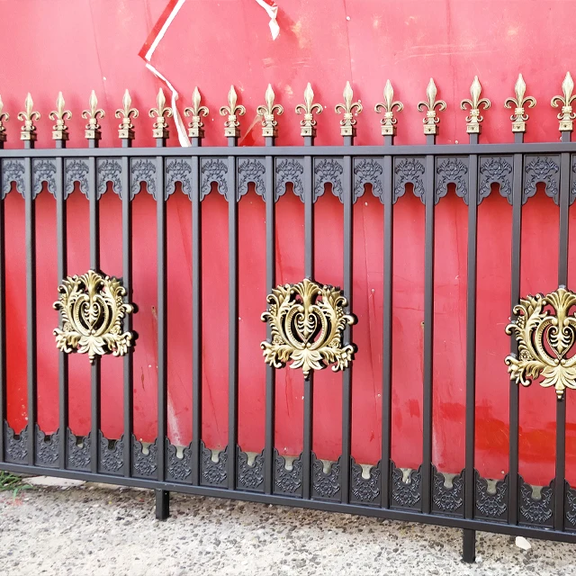 China Metal fence modern newly design fence garden Aluminum fence