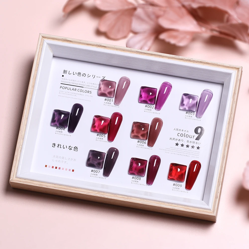 Профессиональные материалы для ногтей, Гель-лак для ногтей, индивидуальный ярлык, Набор цветных гель-лаков для ногтей, УФ-лампа