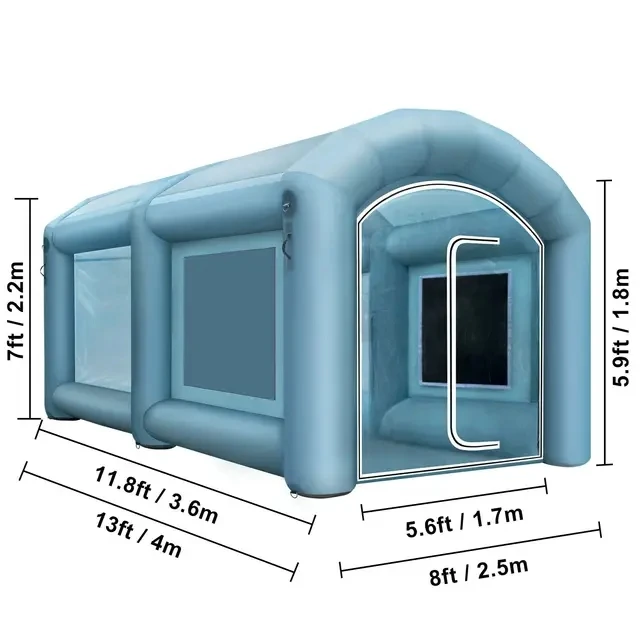 Sealing PVC inflatable spray booth car spray paint tent inflatable spray paint tent