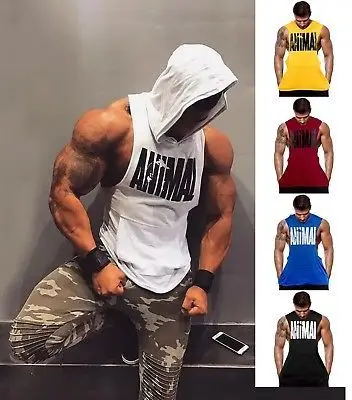 Wholesale Custom logo Cotton Running Singlet Muscle Athletic Shirts Sleeveless Fitness Wear Workout Men Gym Tank Top For Men