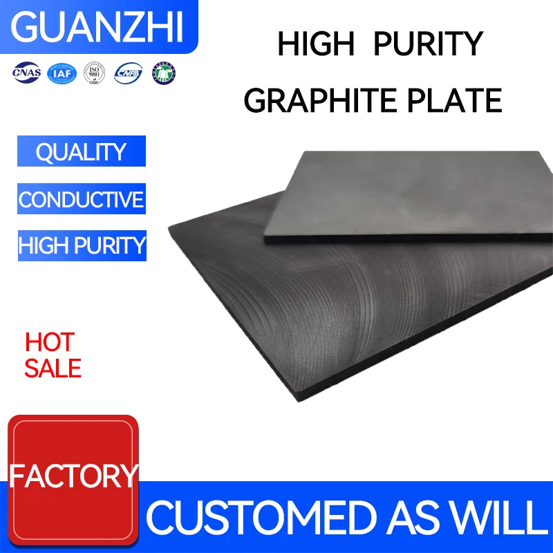 High purity graphite plate electrode carbon block high temperature corrosion resistance heat conduction high purity dense graphi