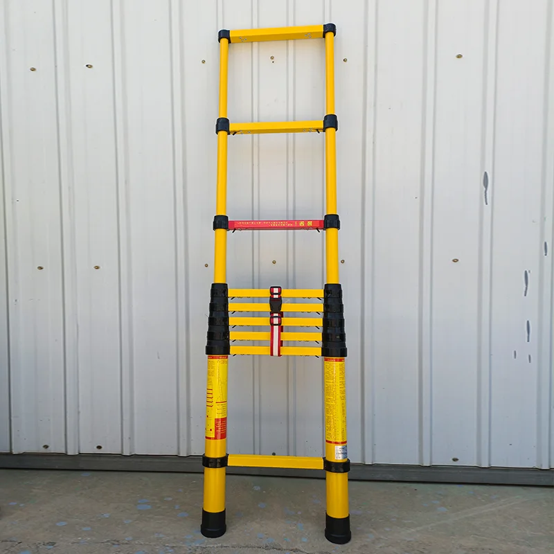 High Quality 3 m Meters 8ft Length Customized Fiberglass Ladder Telescoping Durable Multipurpose Ladder For Sale