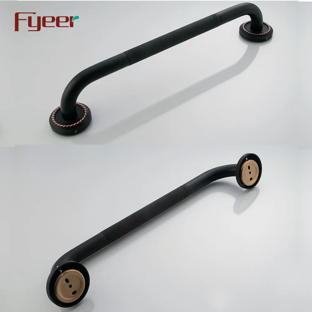 Fyeer черная серия аксессуары для ванной комнаты латунные противоскользящие безопасные