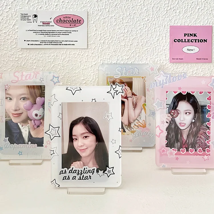 Stocks Tablet Pc Stand Holder Custom Kpop Idol Acrylic Photocard Holder Idol Stars Pc Holder Kpop